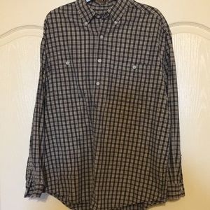 Late 90s Abercrombie & Fitch long sleeve plaid flannel shirt 100% cotton Med EUC